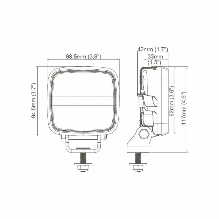 Scorpius Go 410 12-24V 16W - 1200 Lumen - WideFlood | Nordic Lights - Afbeelding 2