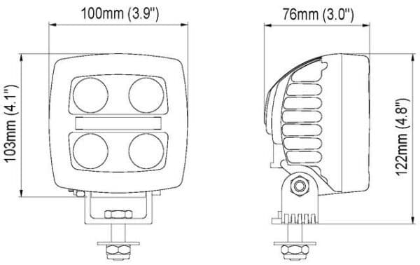 Scorpius N2401 LED HS 12-24V 24W WideFlood BltlnDeutsch - Afbeelding 3