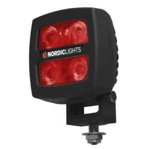 Scorpius N26 LED 12-80V WideFlood Rood 1100lm