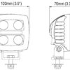 Scorpius N26 LED 12-80V WideFlood 1100lm - Afbeelding 3