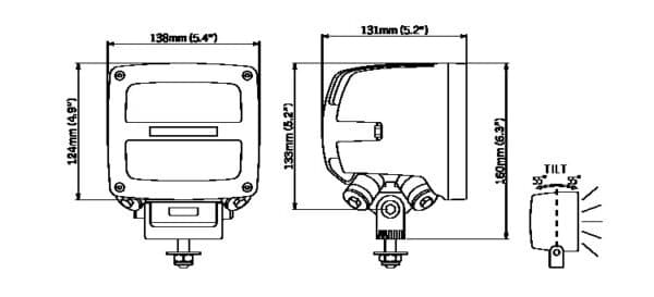 Scorpius LED XTR 4500 QD – WideFlood - Afbeelding 3